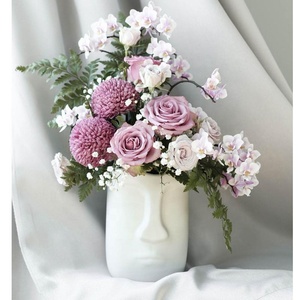 <span class=keywords><strong>Vaso</strong></span> in ceramica porcellana moderna <span class=keywords><strong>con</strong></span> disegni del viso all'ingrosso per la casa Hotel matrimonio decorativo da tavolo <span class=keywords><strong>vaso</strong></span> per la decorazione della casa - Product Image 2