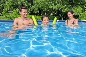 Piscina <span class=keywords><strong>Bestway</strong></span> 56404 de 3.00m X 2.01m X 66cm <span class=keywords><strong>Rectangular</strong></span> con Marco de Metal para Jardín Sobre el Suelo Barata al por Mayor - Product Image 2