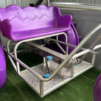 QIQU Tricycle aquatique commercial de 3,05 m en PE rotomoulé avec cadre en acier inoxydable 304 et 3 grandes roues