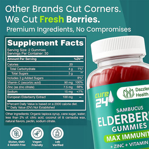 Gummies de sureau bio à <span class=keywords><strong>prix</strong></span> d'usine, extrait de fruit de sureau pour enfants, halal, pour la mobilité articulaire - Product Image 5
