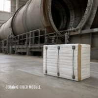 Module en fibre céramique pour four à poutre de refusion, bloc d'isolation réfractaire ignifuge 1430°C, revêtement de doublure, taille personnalisable, blanc