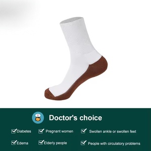 Calcetines de Bambú Personalizados, Transpirables, para Personas con Problemas Circulatorios, Calcetines de Media Pantorrilla para Diabéticos, Alta Calidad, Venta al Por Mayor - Product Image 2