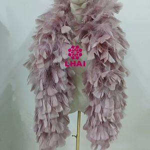 Coloré épais moelleux plumes de dinde Boas écharpe Boas plume <span class=keywords><strong>cou</strong></span> plume pour fête danse vêtement accessoire robe vêtements - Product Image 3