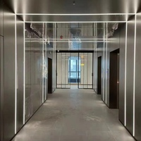 Panneau mural en bambou et charbon de bois, imperméable, insonorisant, décoratif, panneaux muraux en PVC pour plafond, décoration intérieure commerciale