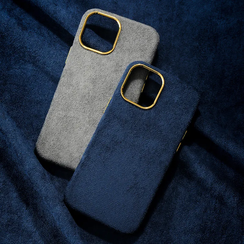 Moda cep telefon kılıfı sıcak akınlı deri telefon kılıfı iPhone için kılıf 14 vaka PU deri kumaş telefon arka kapak