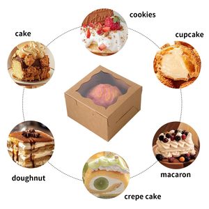 Caja de cartón para tartas de embalaje exquisito respetuoso con el medio ambiente personalizado al por mayor para comida y fiestas de cumpleaños para exhibición de tartas envío - Product Image 3