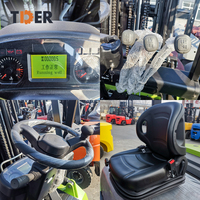 Chariot élévateur à double alimentation GPL de 2,5 tonnes, directement de l'usine TDER, avec moteur EPA/Euro 5, pneus pneumatiques et écran LCD