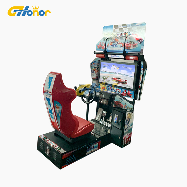 Carnival Coin Operated 5D Simulator Racing Arcade Ride with Metal Construction for Indoor Use