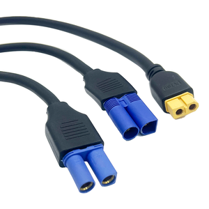 Câble d'alimentation personnalisé EC5 XT60 vers adaptateur 2 broches, tête droite <span class=keywords><strong>ou</strong></span> à angle droit, pour <span class=keywords><strong>moulinet</strong></span> de pêche électrique <span class=keywords><strong>DAIWA</strong></span> <span class=keywords><strong>SHIMANO</strong></span> - Product Image 1