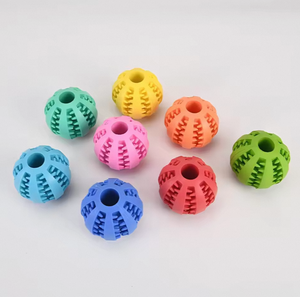 Fabrika özel BPA içermeyen çevre dostu plastik sert dayanıklı interaktif Pet köpek çiğnemek top oyuncak agresif Chewers için - Product Image 3