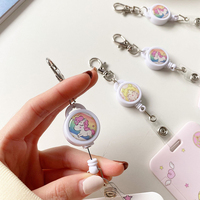 Llavero con Porta Tarjetas de Dibujos Animados de Unicornio y Sailor Moon, Bonito y Adorable, para Tarjetas de Identificación, Venta al por Mayor