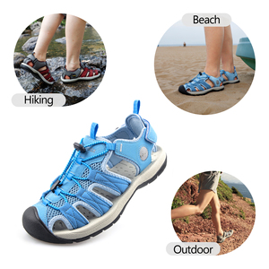 Sandalo <span class=keywords><strong>da</strong></span> <span class=keywords><strong>donna</strong></span> Casual con punta tonda a punta tonda con punta chiusa <span class=keywords><strong>blu</strong></span> di alta qualità - Product Image 6