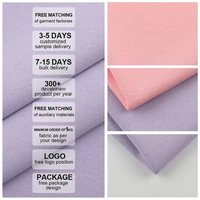 Tissus mélangés polyester, coton et élasthanne, largeur 360 cm, tricoté uni teint, 65 % polyester, 30 % coton, 5 % élasthanne, 165 g/m², anti-UV