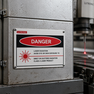 Panneaux d'avertissement laser métalliques durables, étiquettes <span class=keywords><strong>de</strong></span> sécurité en aluminium, plaques <span class=keywords><strong>de</strong></span> danger laser <span class=keywords><strong>de</strong></span> classe 4 <span class=keywords><strong>de</strong></span> qualité supérieure pour équipements <span class=keywords><strong>de</strong></span> haute technologie - Product Image 1