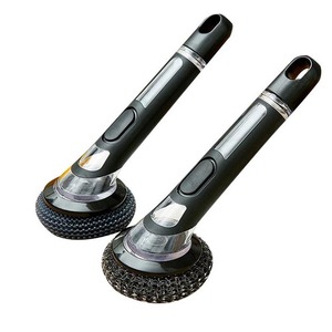 Brosse de nettoyage pour cuisine, casseroles, poêles, évier, vaisselle, avec distributeur de savon intégré - Product Image 1