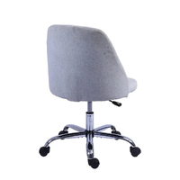 Fournisseur vérifié chaise de bureau moderne et minimaliste, chaise de bureau en tissu respirant et rotatif pour étudiants, pas cher Ch