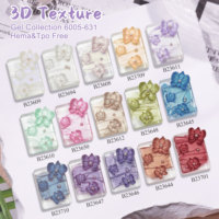 Nouvelle collection de gels texturés 3D sans HEMA ni TPO, faible odeur, écologique, végétalien, pour nail art, vente en gros, faible odeur
