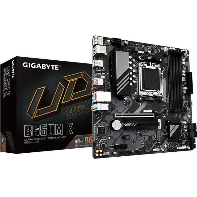 New B650M-K DDR5 AM5 Motherboard AMD B650 Chipset M ATX Desktop with Double Channel 256GB Support for GIGABYTE
