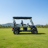 Voiturette de golf électrique personnalisée à bas prix, 4 places, homologuée pour la route, avec pare-brise pliable pour le terrain de golf