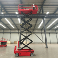 Plateforme de travail aérienne hydraulique CE ISO, plateforme élévatrice à ciseaux autopropulsée alimentée par batterie, plateforme de travail surélevée mobile, utilisation en entrepôt