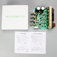 Placa Amplificadora de Audio Digital de Alta Potencia DX-2.1 de 2x100W para Subwoofer, con Conexión Bluetooth para Decodificación