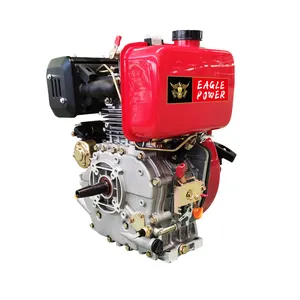 Mesin Diesel Motor silinder mesin Diesel 12hp silinder tunggal Starter elektrik 186f 186fa kecil