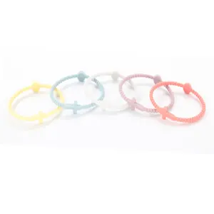 2023 New gifts cross shape silicone bracelet pray silicone accessories product party birthday silicone wrist band