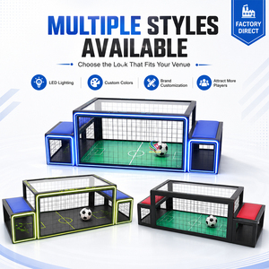Nouvelle Machine de Jeu de Football Interactive Funpar, Table de Football à Monnayeur avec Interface Anglaise et Cadre Métallique pour le Divertissement - Product Image 2