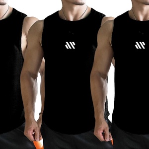 Débardeurs pour hommes sans manches en maille respirante à séchage rapide pour l'entraînement, la course, la gym, la musculation et la plage - Product Image 4