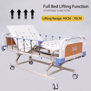 Cama de Hospital Manual de 3 Funciones, Cama Médica de Cuidados Intensivos con Ajuste de Altura General para Clínica y Cuidado de Ancianos - Product Image 6