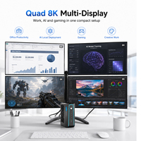 Mini PC con Refrigeración Líquida Intel I5-14400F I7-14700KF I9-14900KF RTX 40/50 Graphics RTX Mini PC Ddr5 64GB con PCIe 4.0 4TB 5600 SSD