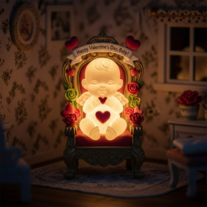 Kleine Harz statuen Leuchtende 3D-Puppenhaus Miniatur-Figuren Kleine Menschen Spielzeug Wachsende Figuren für Valentinstag Baby - Product Image 3