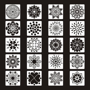 <span class=keywords><strong>Pochoir</strong></span> mural personnalisé découpé au laser, matériel pour animaux de compagnie, impression d'écran <span class=keywords><strong>mandala</strong></span>, pièces - Product Image 4
