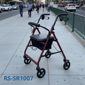 Andador Durável para Idosos com Assento Confortável e Freios Manuais de Fácil Uso, Ideal para Mobilidade e Independência Aprimoradas - Product Image 1