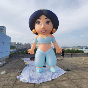 ตุ๊กตาเป่าลม LED รูปตัวการ์ตูนเด็กผู้หญิง มาสคอตเจ้าหญิงจัสมินเป่าลม พร้อมหางยาว - Product Image 4