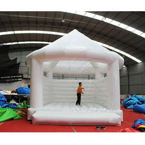Castillo <span class=keywords><strong>Inflable</strong></span> Blanco Simple para Bodas <span class=keywords><strong>con</strong></span> Toldo, Elegante Castillo <span class=keywords><strong>Inflable</strong></span> Blanco Puro Comercial para Fiestas y Eventos - Product Image 6