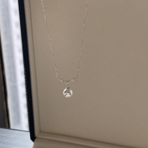 Collar de Plata de Ley S925 con un Solo Diamante, Cadena para Clavícula sin Costuras, Collar Invisible con Hilo de Pescar, Encanto Femenino, Súper Inmortal, Dorado - Product Image 4
