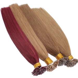 Jasmine Beauty 14-20 Inch High End Double Drawn 100% Human Hair Keratin Nail U Tip Straight European Human Remy Hair Extensions - Product Image 1