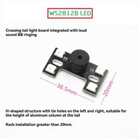 Feu arrière LED RGB WS2812B de type H, 4 ou 6 lumières, programmable, pour navigation, course FPV, UAV, lampe indicatrice de vol nocturne