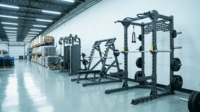 Presse à jambes assise à cadre en acier robuste avec pile de poids, équipement de musculation professionnel pour salle de sport, sélection de charge par broche