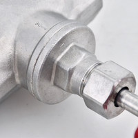 Vanne à soupape de type B certifiée CE JJ1W, en acier inoxydable 304, filetage femelle PN16, manuelle, OEM, haute température, vapeur industrielle