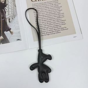 Cute Cartoon Teddy Bear Pendant Leather Bear <b>Charm</b> Cute <b>Bag</b> Pendant Funny Lucky PU Leather Handbag Pendant - Product Image 3