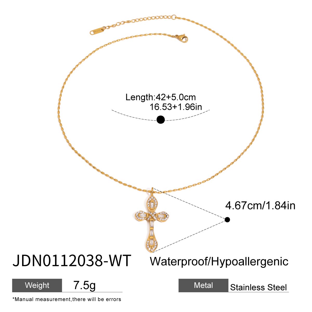 18K Gold JDN0112038-WT