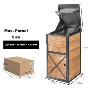 Boîte <span class=keywords><strong>aux</strong></span> <span class=keywords><strong>lettres</strong></span> moderne en acier inoxydable de grande capacité, décorative, étanche, antivol, installation facile, boîte <span class=keywords><strong>aux</strong></span> <span class=keywords><strong>lettres</strong></span> autoportante - Product Image 2