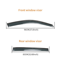 Pour VOLKSWAGEN TIGUAN 2009-2016 Pare-soleil de fenêtre, auvents, abris, déflecteurs de vent, pare-pluie, accessoires automobiles