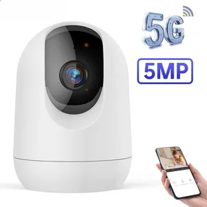 5G 5MP 3MP PTZ telecamera IP Wifi Baby Monitor 4K ad alta risoluzione visione notturna Auto Tracking telecamera di sicurezza domestica