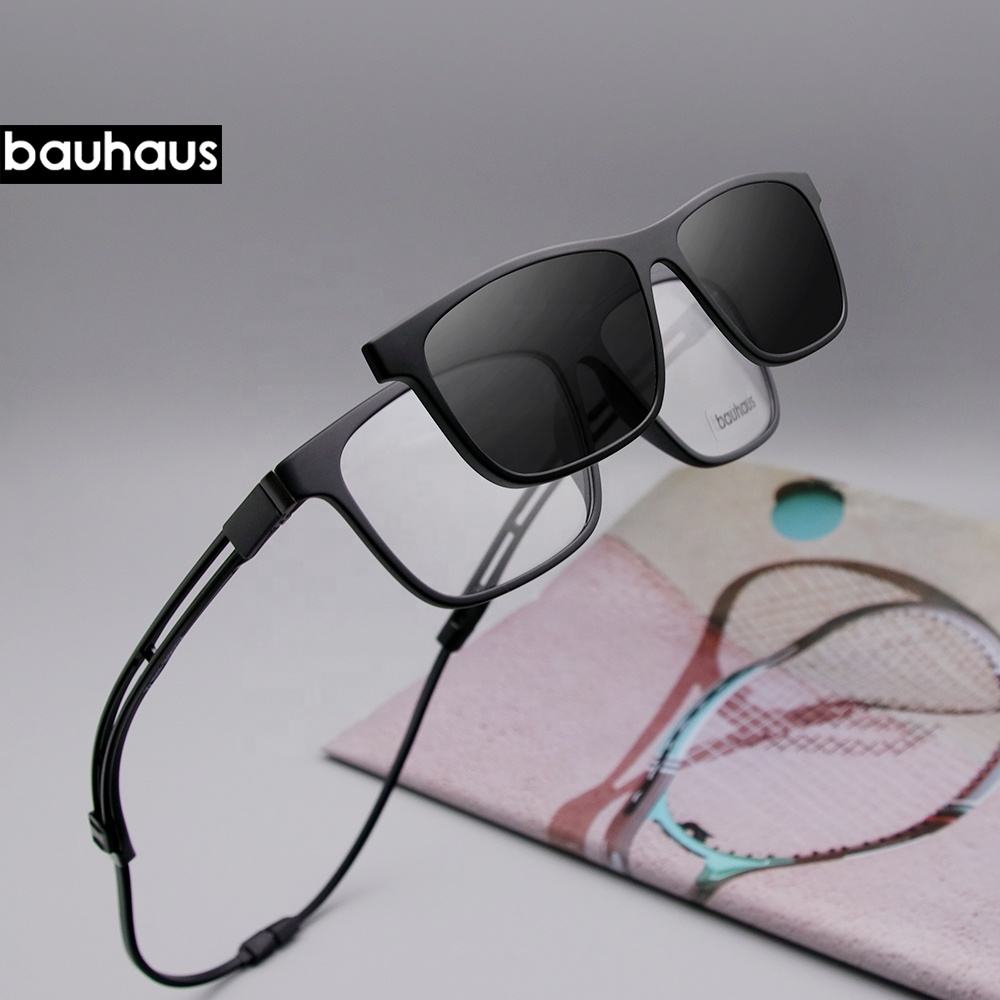 0715 Bauhaus New Sport Best Optical Frame with Magnetic Clip on