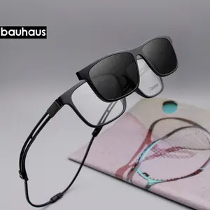 Bauhaus-gafas de sol deportivas con Clip magnético, el mejor marco óptico, novedad de 0715