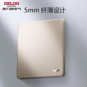 Delixi 290 Gold 86 Type Interrupteur Prise Murale Ménage 16A Alimentation Murale Contrôle Simple/Double Cinq Trous Trois 16A - Product Image 2