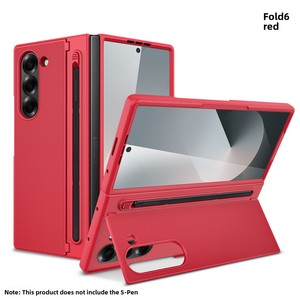 เคสโทรศัพท์ Huanmin Factory สำหรับ Samsung ZFold ลด 40% หน้าจอพับได้ ดีไซน์เรขาคณิตใหม่ พร้อมช่องใส่ปากกาแม่เหล็ก น้ำหนักเบา - Product Image 6